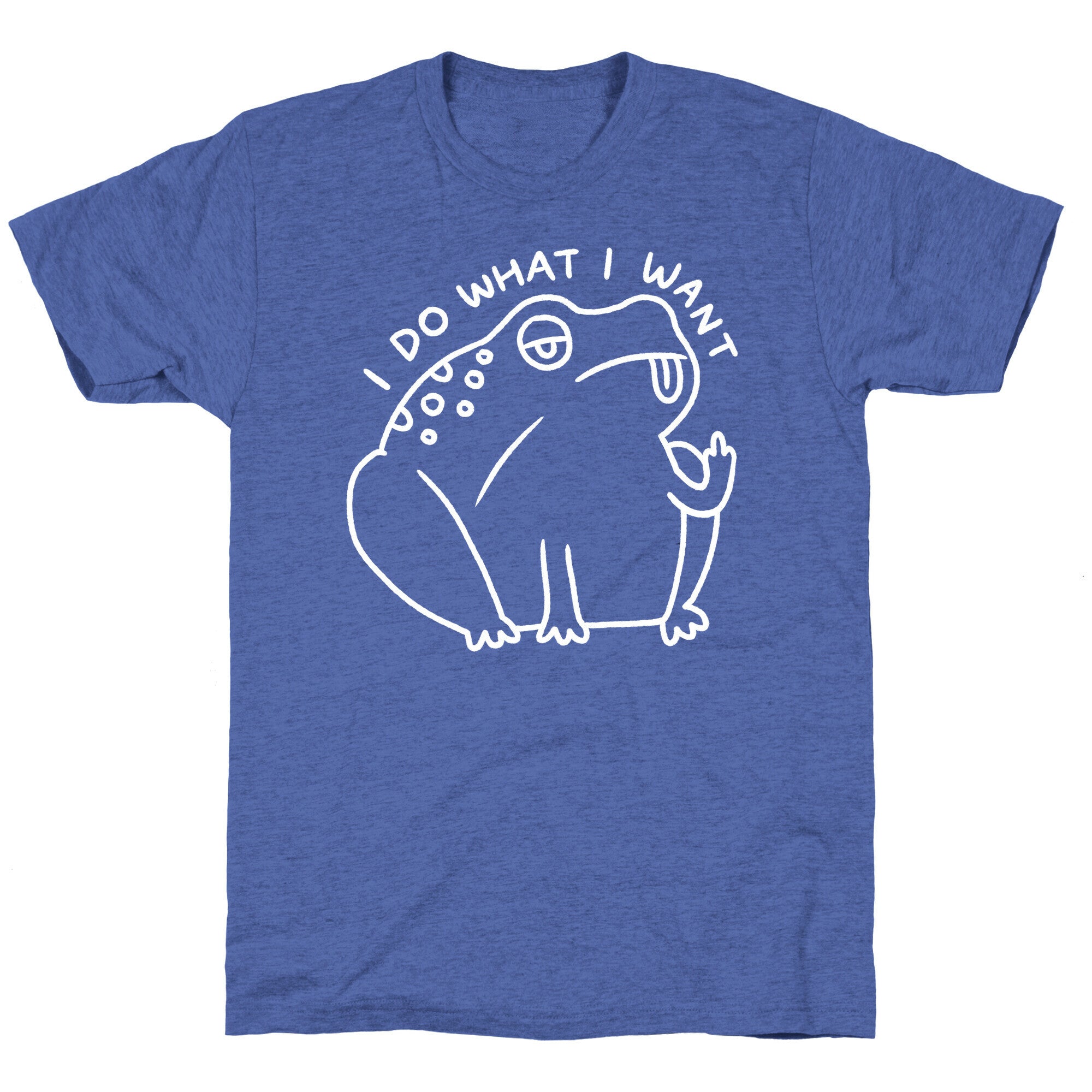 I Do What I Want Frog Unisex Triblend Tee